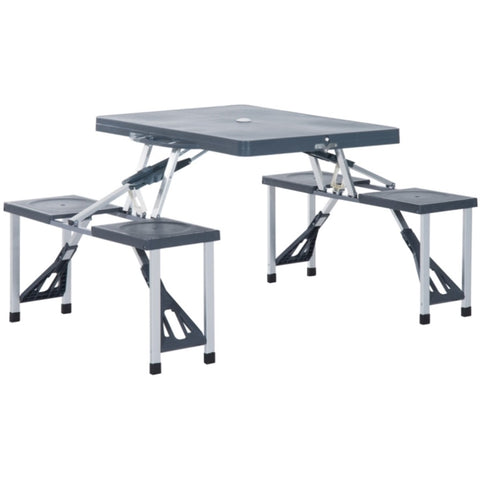 ZUN Portable Camping Table and Chairs / Dining Table （Prohibited by WalMart） 51387467