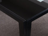 4pcs Elegant Assembled Stripping Texture High Backrest Dining Chairs BlackReplace 69148825