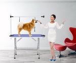 ZUN 36" Folding Dog Pet Grooming Table Heavy Duty Stainless Steel pet dog Cat Grooming Table 00891082