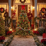 6FT Christmas Tree Artificial Plant 500 PVC Tips Hinged Metal Stand Full Indoor Party Holiday Decor 73506338