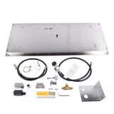 36x12-inch Fire Pit Pan Stainless Steel Fire Pit Burner Kit Rectangular Indoor or Outdoor 13820184