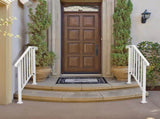 Handrails for Outdoor Steps, Iron Handrail Fits 2 Step, Transitional Handrail with Installation Kit, 84398354