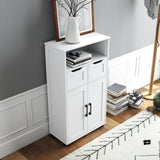 Farmhouse Storage Cabinet ,Versatile Double-Door Storage Cabinet with Adjustable Shelves - Perfect 68508936