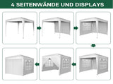 6.5x6.5ft Pop Up Canopy Tent, Outdoor Tent Canopy Foldable Portable Canopies for Camping, Patio, 94550157