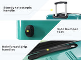 Hardshell Luggage Sets 3 Piece Gradient Color Expandable Suitcase with Spinner Wheels and TSA Lock N732P184448R