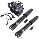 ZUN Pair Rear Shock Absorbers + Air Compressor Pump Set For Cadillac Escalade Chevrolet Suburban Tahoe 84710593