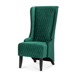 ZUN 23.03" Wide High-Back Velvet Accent Chair, Comfy High Wingback Chair, Living Room Chair with Soft W68041069