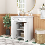 ZUN 30" White Bathroom vanity with Single Sink ,Combo Cabinet Undermount Sink,Bathroom Storage Cabinet 24854117
