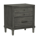 Transitional Style Gray Finish 1pc Nightstand of Drawers Versatile Look Bedroom Furniture B01158486