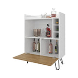 Wine Storage Bar Cabinet with Drop-Down Door and Wine Storage B062P290283