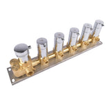 5-Function Silver Brass Shower Diverter Thermostatic Valve Shower Diverter Valve Constant 54087782