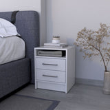 Philadelphia Nightstand, Two Drawers, Concealed Shelf B128P148787