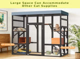 Large Outdoor Cat Enclosure Catio with 5 Platforms & 2 Napping Houses, Secure Metal Wire, Easy 84290516