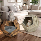 ZUN 25.98'' Modern Pet Furniture Cat Carrier , Sofa Side Table, Planter MDF Multifunctional Furniture, W757P164915