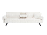 Minimalist style, straight-line corduroy sofa suitable for sitting and lying in the living room and W1658P251978