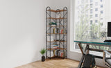 7 Shelf Bookcase, Modern High Bookcase, Thickened iron frame and thickened laminate composition, W3062P289201