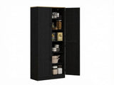 Freestanding 4-Door Kitchen Pantry Cabinet, Large Storage with Adjustable Shelves & Doors 17865506