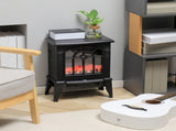 Electric Fireplace Stove, 18" Freestanding Fireplace Heater with Realistic Flame, Overheating 86361169