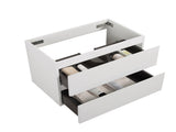 Alice-30W-201, Wall mount cabinet WITHOUT basin, white color, with two drawers, Pre-assembled W1865107114