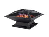 Modernisation Square BBQ Grill Outdoor Heater Garden Outdoor Fireplace Portable Fire Pit Contracted 86800110
