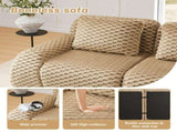 82" Modern Modular Sectional Sofa for Living Room,Flannelette Fabric,highly textured,Oversized W714P377075
