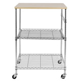 3-Tier Wire Rolling Kitchen Cart 27006087