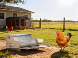 Large Capacity Treadle Poultry Feeder, Feed Chicken Feeder with Lid & Lock, Outdoor Coop Food 38019109