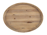 D23.5 x 25" Round 3-Tiered Side Tabel, Natural End Tabel for Lving Room Bedroom Entryway, Brown W2078141934