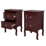 2pcs Country Style Two-Tier Night Tables Large Size Grown 85450800