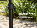 9FT Outdoor Patio Umbrella with Push Button Tilt & Crank, 8 Sturdy Ribs UV Protection Waterproof for 70345349