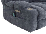 Blue Power Lift Recliner with Heating and Massage B062P215447