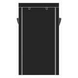 10 Tiers Shoe Rack with Dustproof Cover Closet Shoe Storage Cabinet Organizer Black 93222617