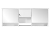 55 inch Wall-Mount 3-in-1 Mirror Cabinet with Adjustable Shelf, Soft-Closing Hinges, High-Quality N710P401336K