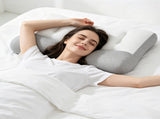 Breathable Mesh Ergonomic Sleep Pillow, DualSided High & Low Zoned Support with Ear Slot, 52311237