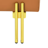 22 inches Anti-scratch Leather Storage Ottoman, Pet Friendly Entryway Bench with Golden Stainless W1191P196356