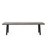 ZUN Pointe Aluminum and Steel Outdoor Dining Bench 69608.00GRYMP2