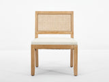Farmhouse Rattan Dining Chairs Set of 2, Mid Century Modern Kitchen & Dining Room Chairs, Cane 63105363