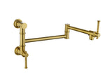 Pot Filler Faucet Wall Mount Pot Filler Faucet, Modern Brass Pot Filler Two-Attachment Wall Mount W928104083