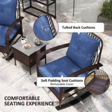 Rattan Chaise Lounge ChairWicker Patio Furniture Set 05209292