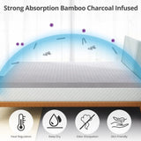 3 Inch Mattress Topper Queen,Gel Memory Foam Mattress Topper Double Bed Topper for Soft & Cooling B2716P331386