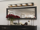 Modern 5-Light LED Vanity Light - Sleek Bathroom Wall Fixture, Iron & Acrylic, Dimmable & W1340P206800