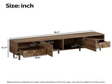 Mid Century TV Stand 2 Drawers, Media Console Table for TVs up to 85'', Entertainment Center N710P401530P