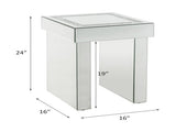 Noralie Mirrored & Faux Diamonds End Table B2726P455663