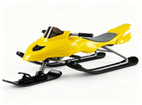 2-in-1 Kids Snow Racer Sled with Tow Rope, 30&deg Steering & Dual Foot Brakes Downhill Ski Sled, 25933273