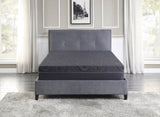 ZUN 11-inch Eastern King Bed Mattress Gel-Infused Memory Foam Hybrid Mattress, Dark Gray, Mattress in a B011P212567