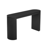 U_STYLE Curved Design Console Table with Unique Vertical Stripe Design ,Suitable for Living N711P205935B