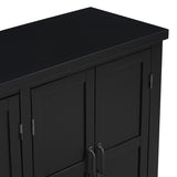 U_STYLE 4-Door Storage Sideboard with Adjustable Shelves and Retro Atimon Handles ,Ample N711P218615B