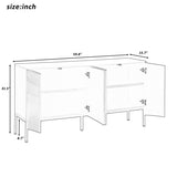 U_Style Elegant Sideboard Featuring Curved Bottom Doors with Arched Groove Design in a Stylish N711P192404K