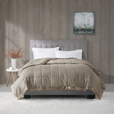 Lightweight Down Alternative Blanket with Satin Trim B03598504