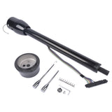 30" GM Steering Column Tilt Manual Floor Shift No Key w/ ADAPTER Hot Rod Black 74361842